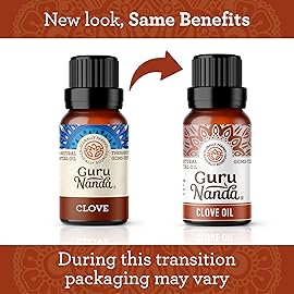 GuruNanda Clove Essential Oil, 100% Pure, Natural and Undiluted Aromatherapy Oil for Massages & DIY Recipes, Massage Support for Muscles & Joints (2X0.5 Fl Oz)