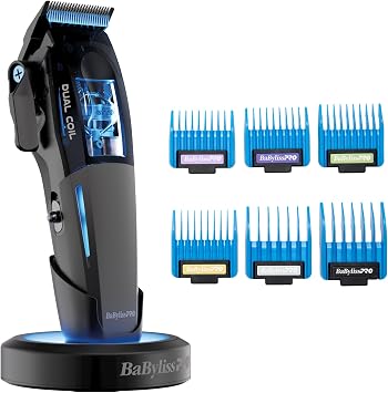 BaBylissPRO Dual Coil Clipper; Professional Hair Clipper, All-Metal Housing, Precision Cutting Performance, Barber Grade Cordless Clipper