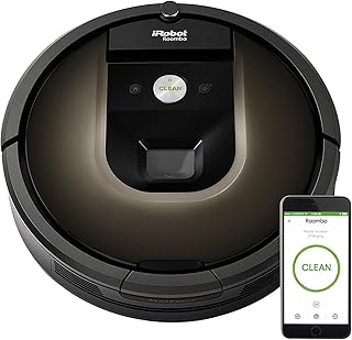 iRobot Roomba 980 Robot Vacuum-Wi-Fi Connected Mapping, Works with Alexa, Ideal for Pet Hair, Carpets, Hard Floors, Power Boost Technology, Black (Renewed)