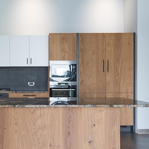 Vista 8 de Ravinte Paquete de 10 tiradores cuadrados de gabinete de 10 pulgadas, manijas negras de gabinete de cocina, accesorios de cocina negro mate