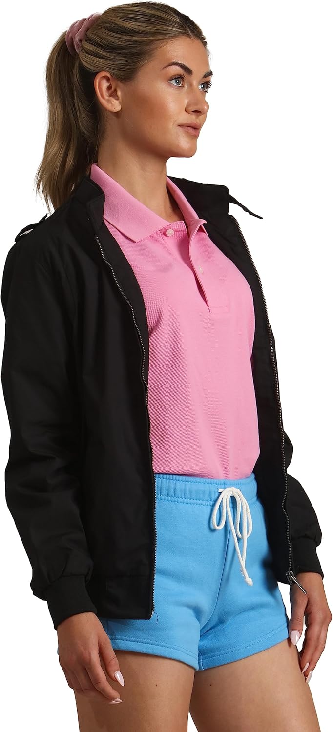 Members Only Women's Classic Iconic Racer Jacket | Slim Fit | Large Black