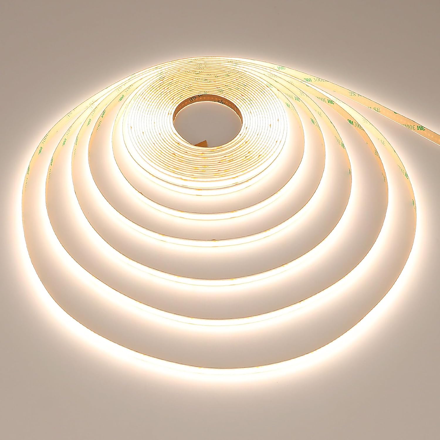 GOMING 24V 32.8ft(10M) COB LED Strip Light Dimmable Natural White 4000K with LED Dimmer 24V 3A 72W Power Supply 3120LEDs CRI 93+ 6300lm IP20 Not Waterproof LED Tape Lights for DIY Home Decor