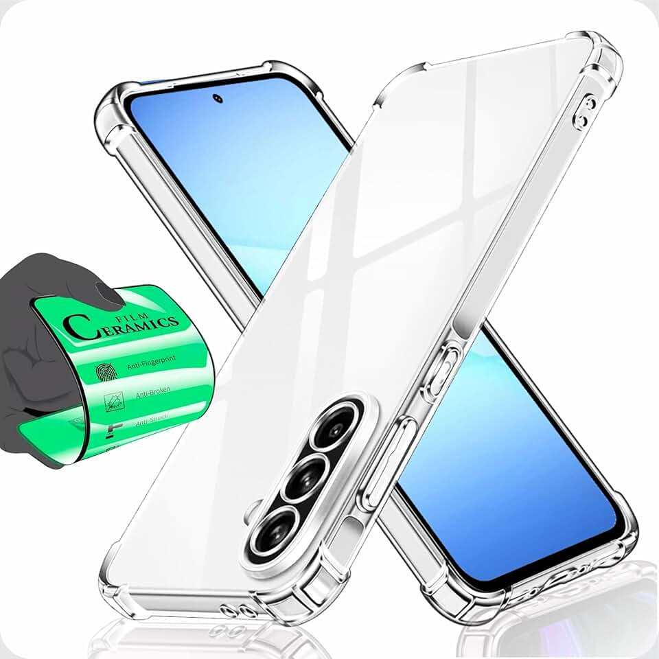 Capa Capinha Anti Shock Transparente + Película Para Samsung Galaxy A56 A56 5G