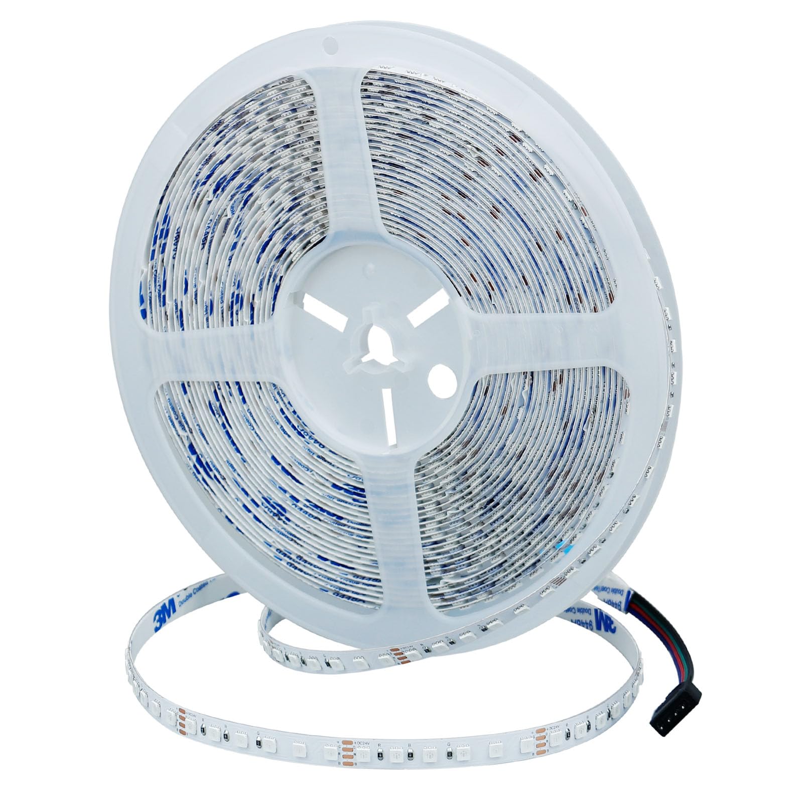 GOMING 10M 24V RGB Striscia LED 120W Flessibile Alta Densità 1200 LEDs Alta Luminosità Non Impermeabile IP20 Nastri LED per Decorazione Interna(RGB Controller e Alimentatore Non Inclusi)