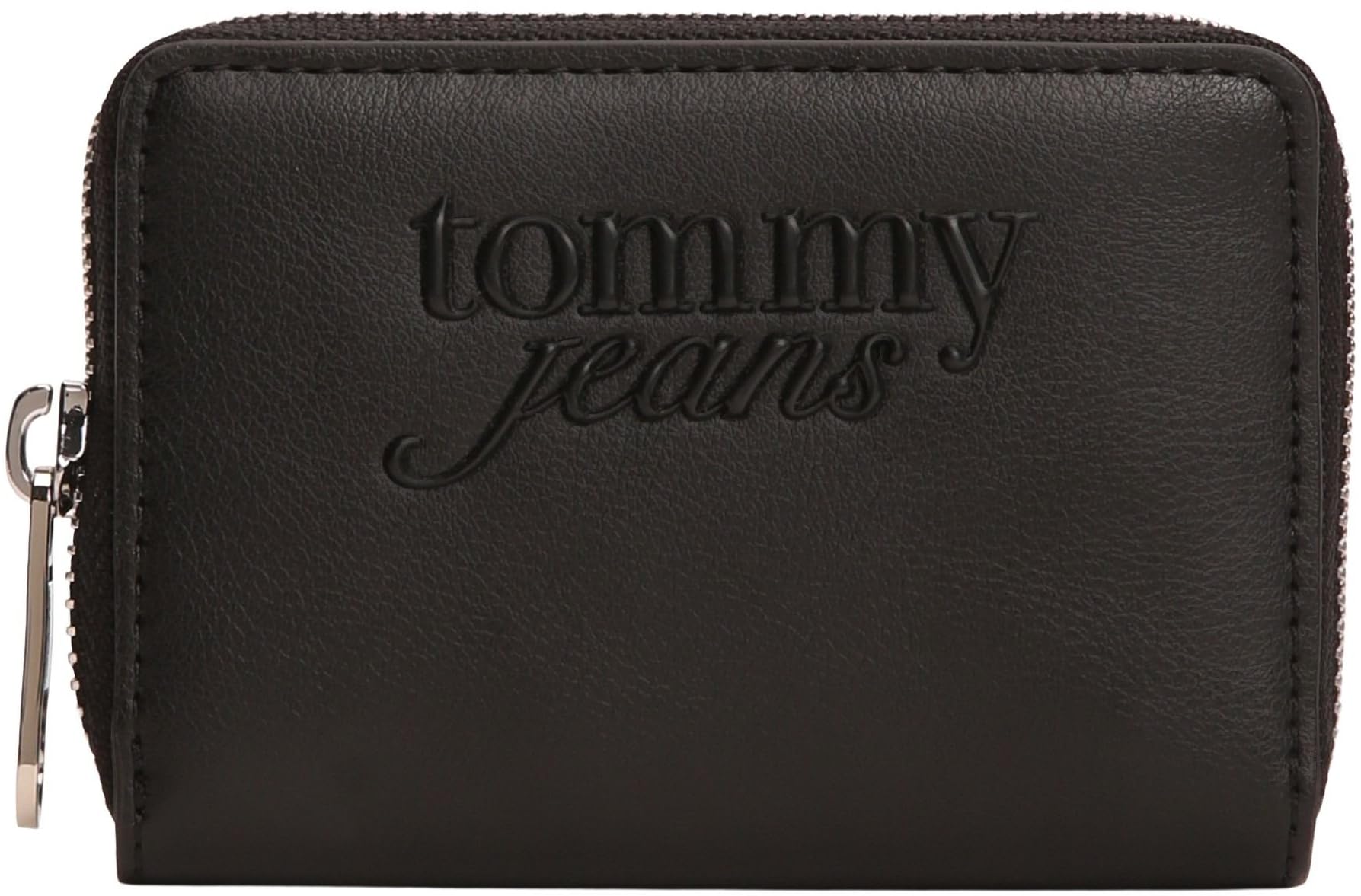 Tommy Jeans Donna Portafoglio Small con Logo, Nero (Black), Taglia Unica
