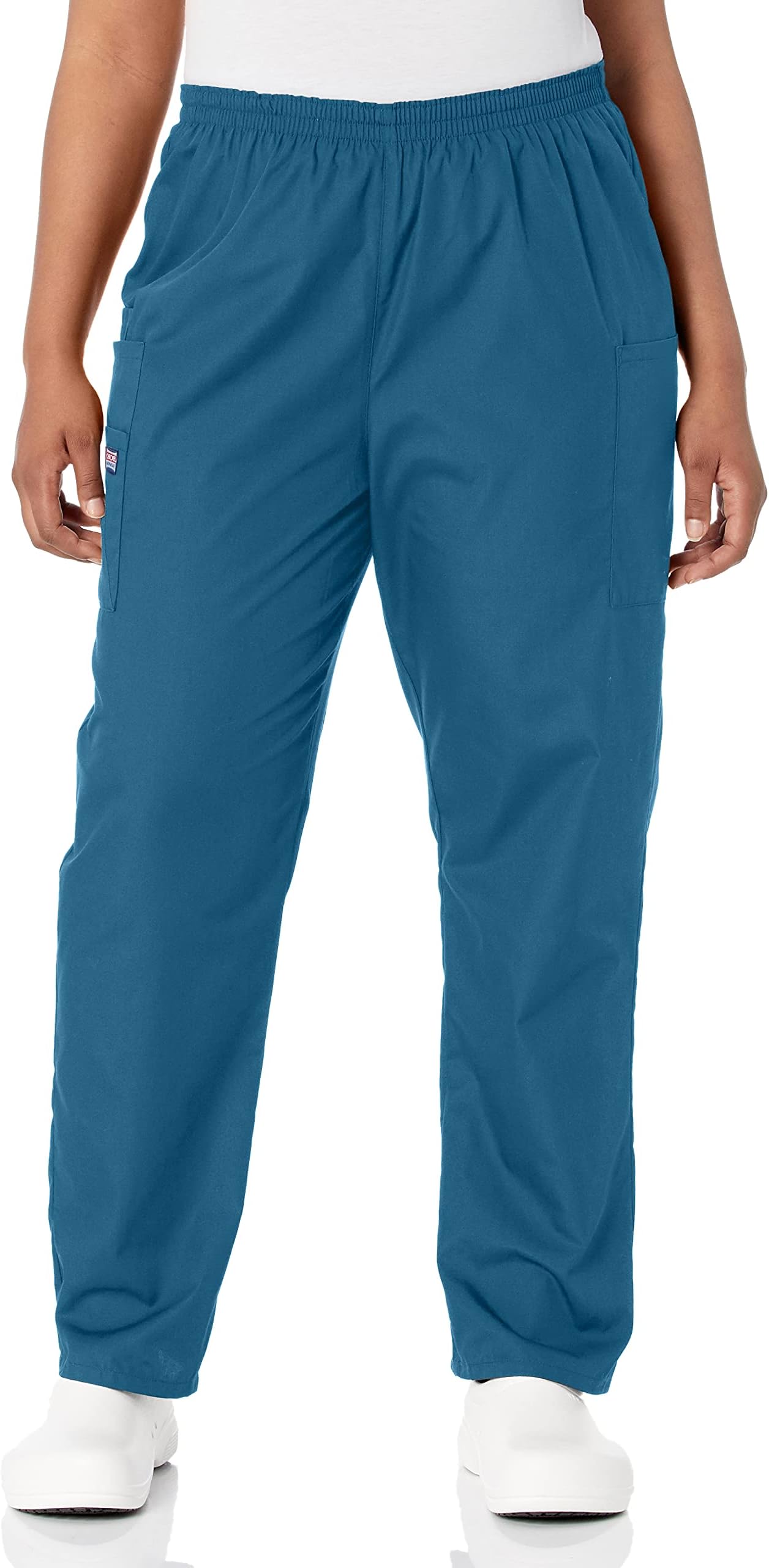 Scrubs for Women Cargo Pant Natural Rise Tapered Pull-On Bottom with 4 Pockets , Fade Resistant Fabric - 4200