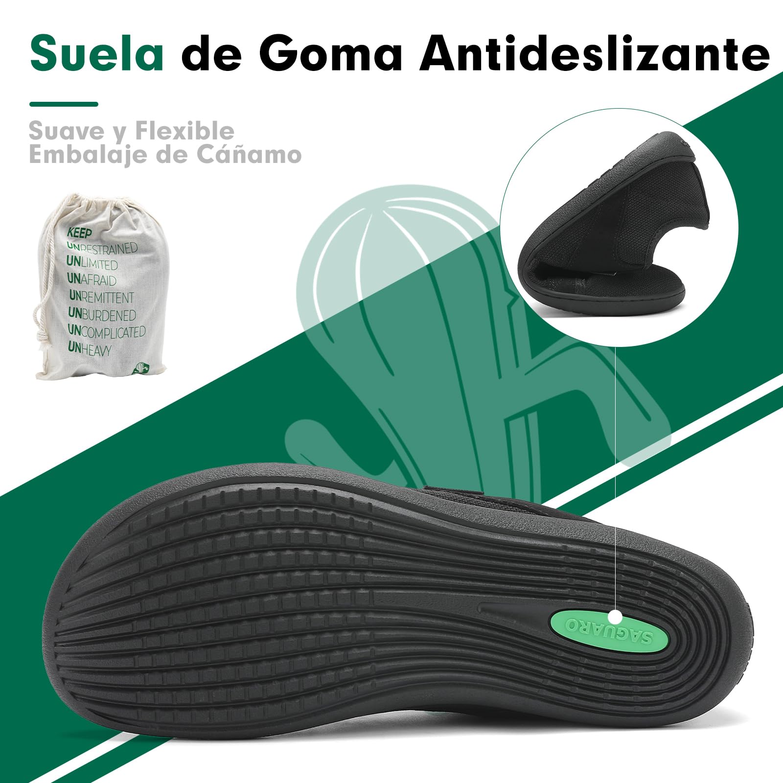 SAGUARO Luck I Minimalistas Zapatillas Unisex Barefoot 36-48
