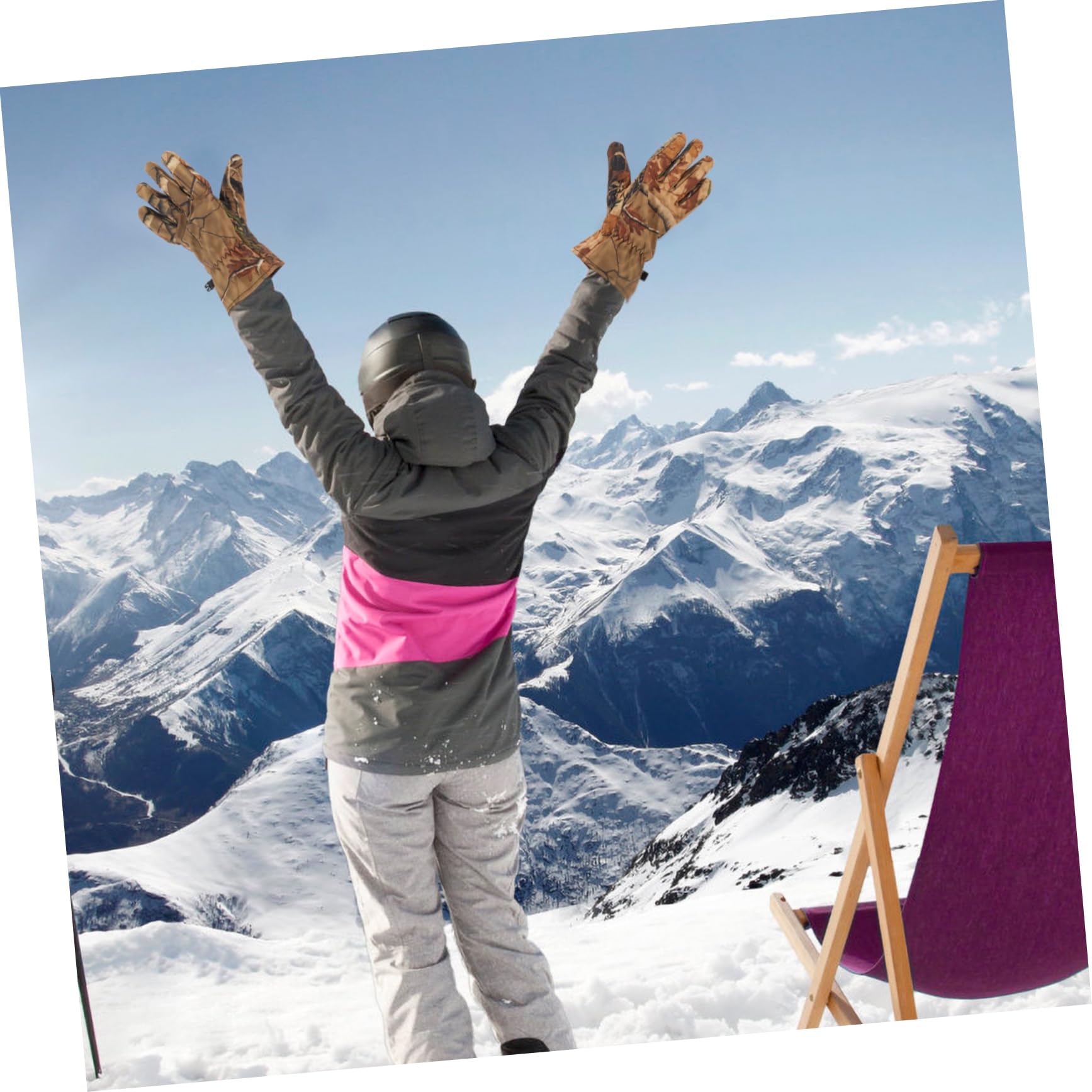 Guantes Antideslizantes de para Caza con Dedos Completos Impermeables y Cálidos para Actividades