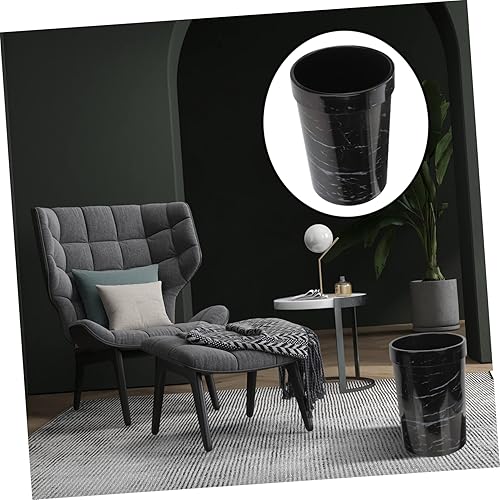 Miniatura 7 de Zerodeko Cubo de basura grande de mármol de 25 galones para oficina, mármol, baño, basura, cubo de basura grande