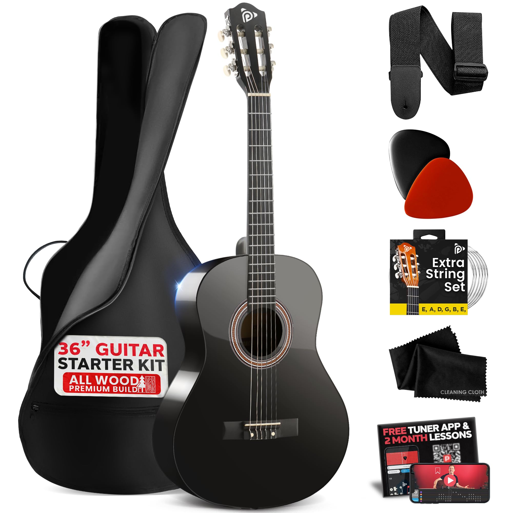 Pyle Junior 3/4 Guitar Kit