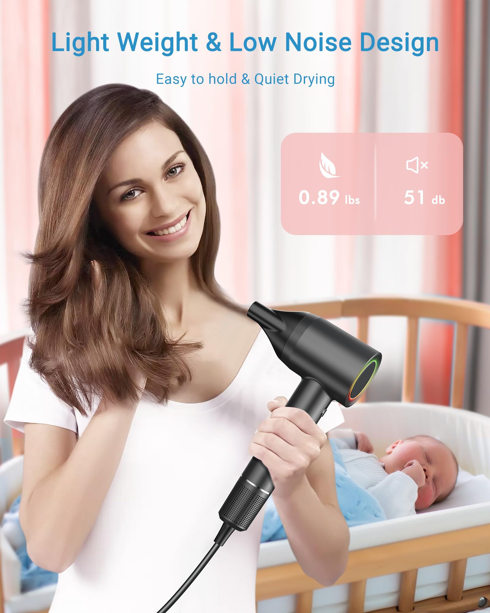 Amazon.com : Hair Dryer, 160000 RPM Professional High Speed Ionic