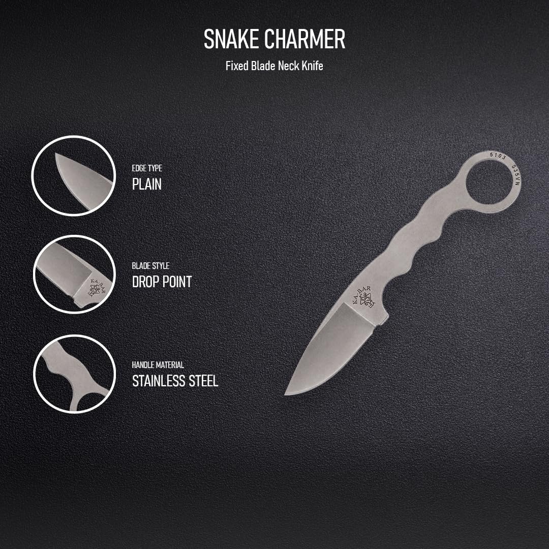 Amazon.com : Ka-Bar 5103 Snody Snake Charmer Fixed Blade Knife