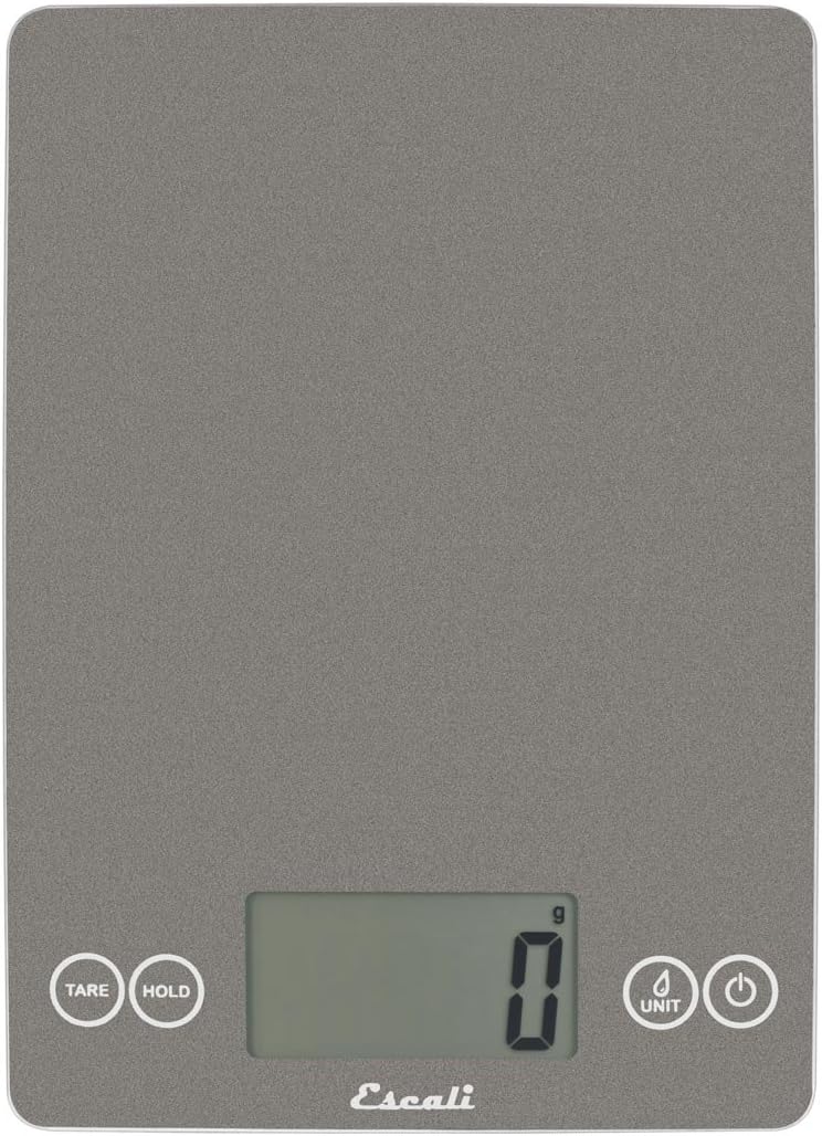 Escali Arti Glass Food Scale Digital Countertop Kitchen, Baking and Cooking Scale with Nutrition and Calorie Counter, 15-Pound Capacity, 9