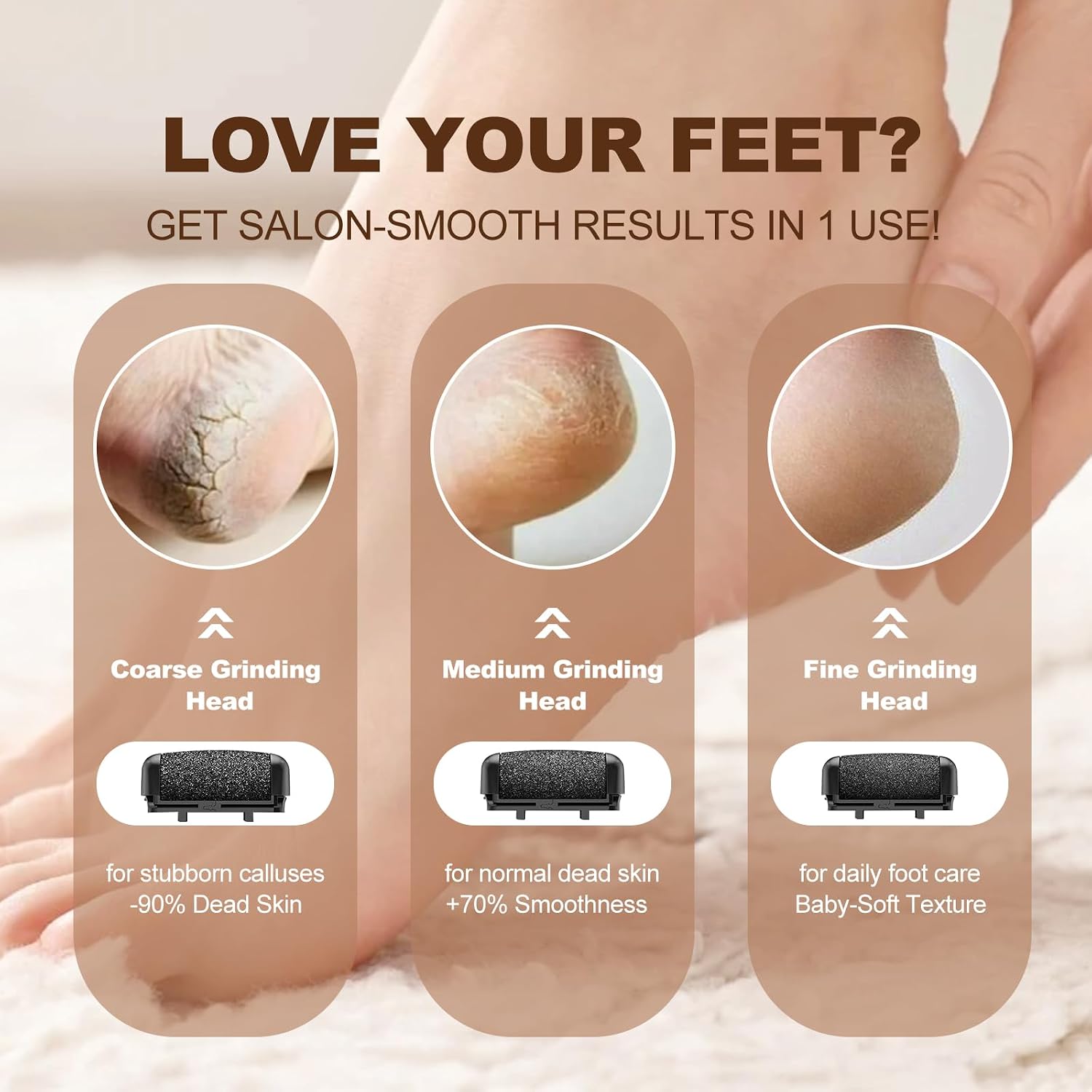 Electric Callus Remover for Feet, Rechargeable Waterproof Foot File Professional Foot Care Tools with 17-in-1 Pedicure Kit, Portable Callus Remover Kit to Remove Dead Skin Hard Skin Dry Cracks(Black)