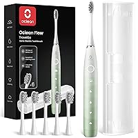 Oclean spazzolino elettrico sonico Flow Gift Set, Ricarica ogni 180 giorni