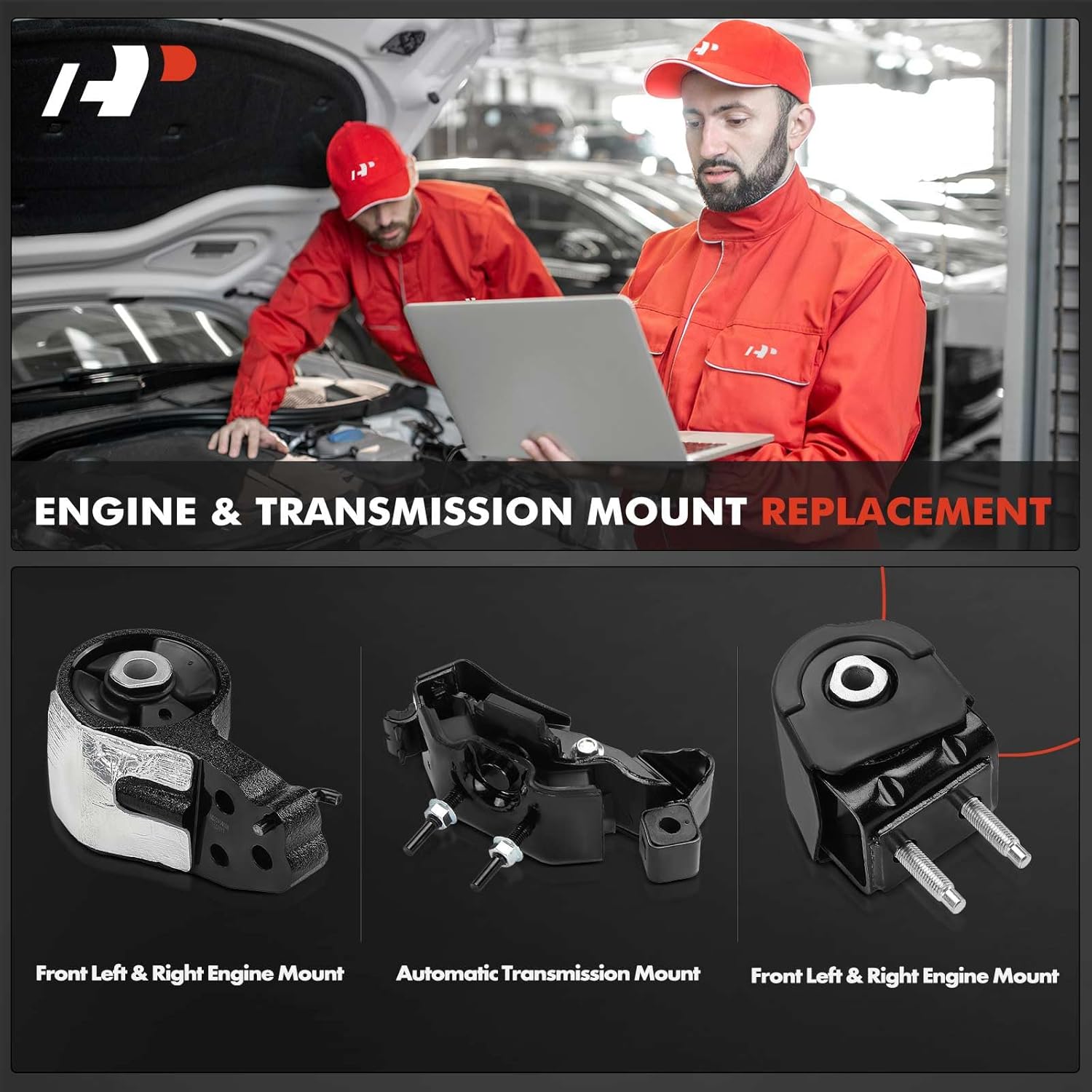 A-Premium Engine Motor Mount and Transmission Mount Kit Compatible with Ford F-150 F150 2009-2010, Expedition 2008-2014 & Lincoln Navigator 2008-2014, 4.6L 5.4L, RWD, Set of 3