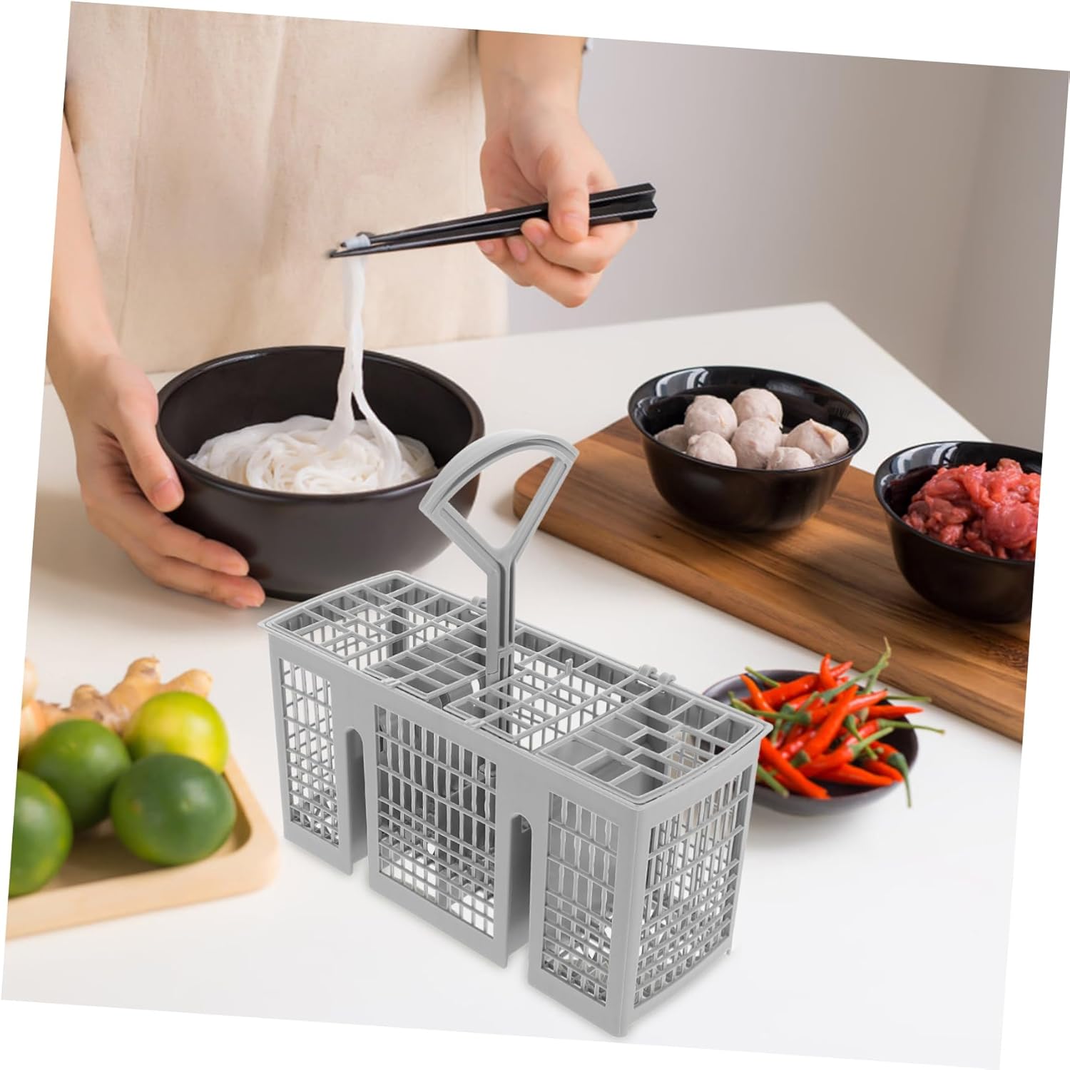 jojofuny 3pcs Dishwasher Silverware Basket Cutlery Organizer Chopstick Holder Dishwasher Accessories Utensil Drain Basket