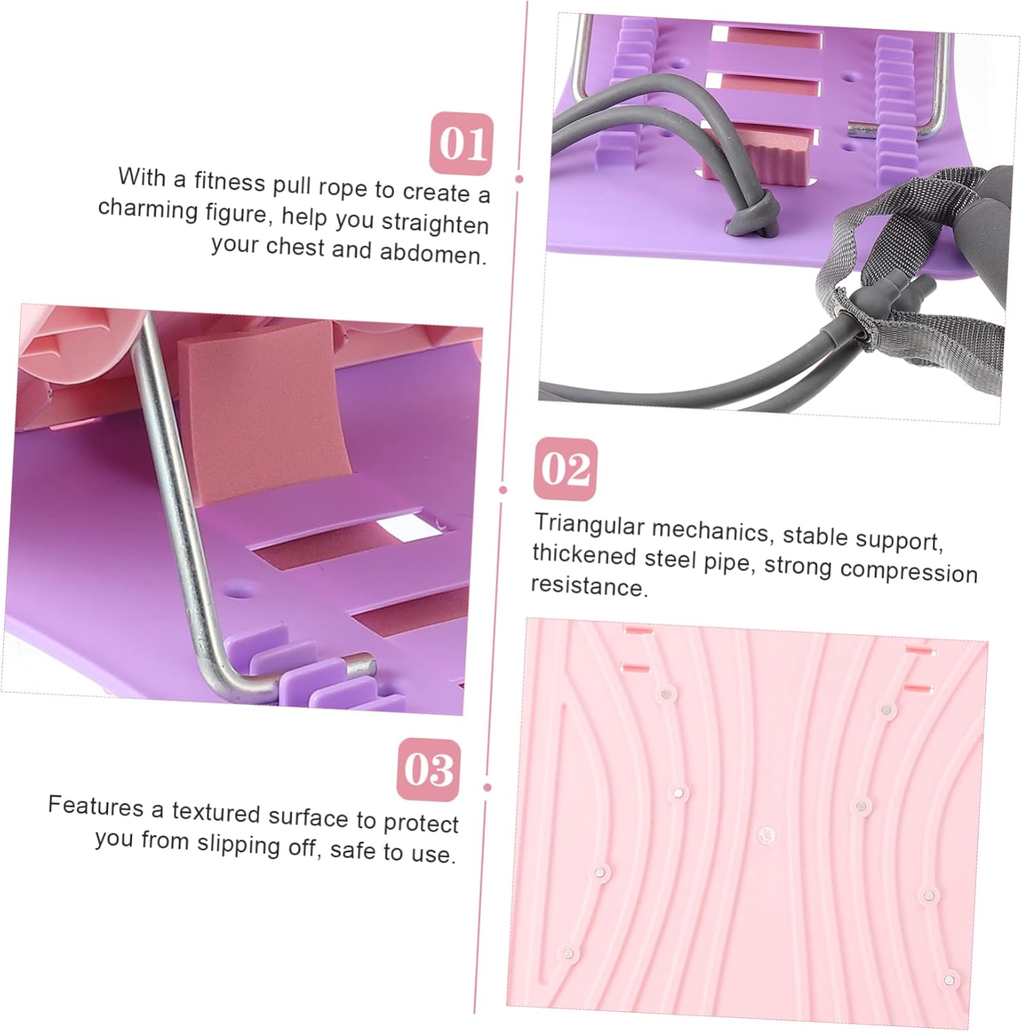 Yardwe 1Set Calf Stretch Board Professional Physical Therapy for Ankle Flexibility Compact Durable Incline Board for All Ages for Home Gym Use