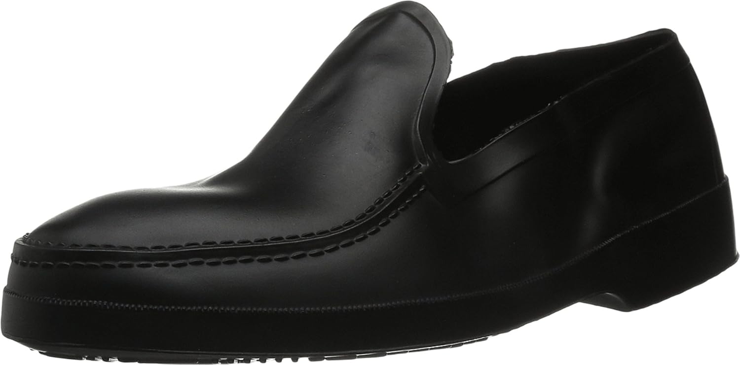 Tingley Men’s Moccasin Stretch Overshoe,Black,S(7-8.5 US Men’s)