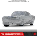 MotorTrend Custom Fit Car Cover for Ford Mustang 1965-2004, All-Weather Protection for Cars Trucks & SUVs, UV Resistant Waterproof Scratch-Resistant, Vehicle Cover for Outdoor & Indoor
