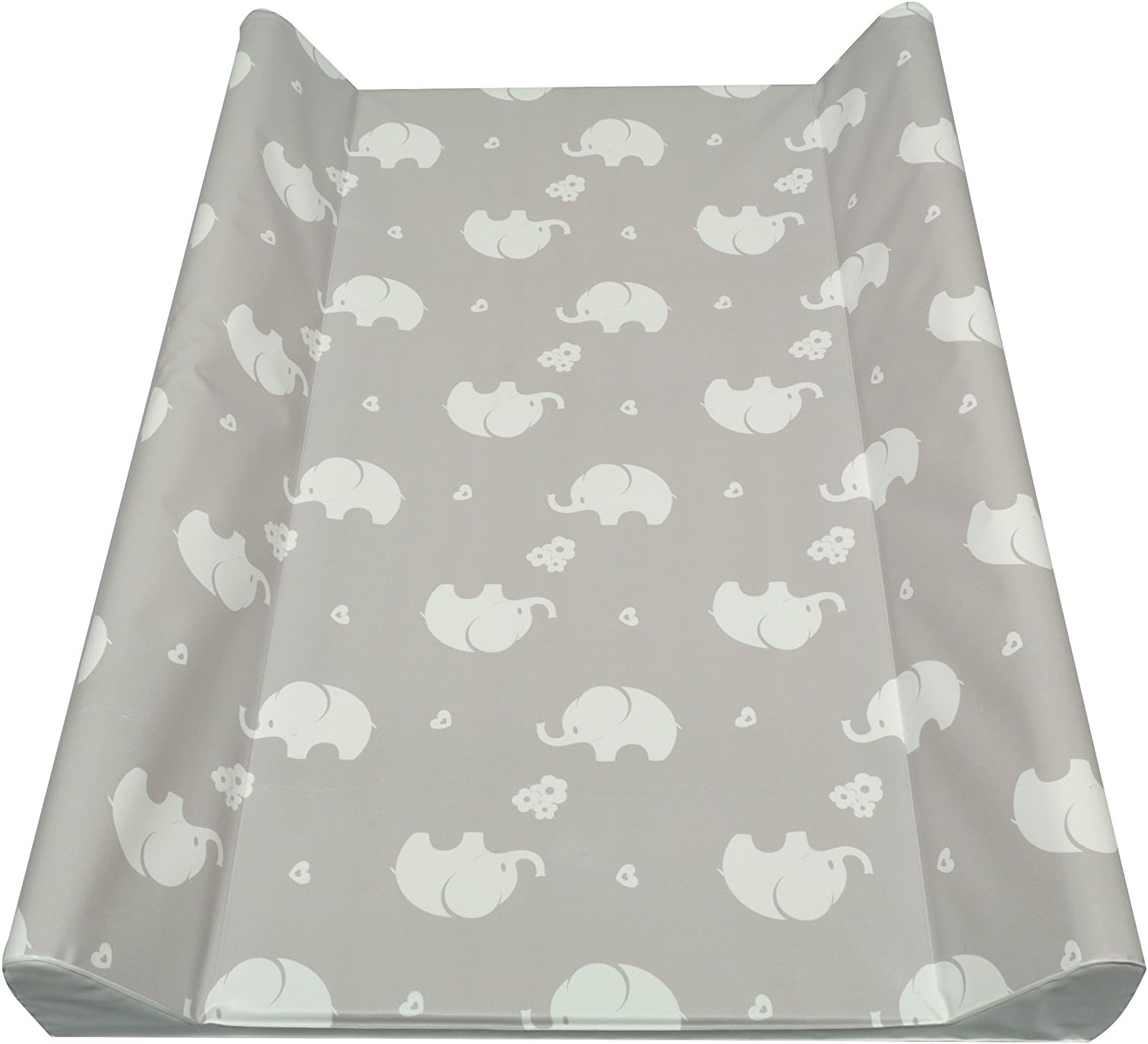 Asmi 2 - Wedge Baby Changing Mat 50x70 cm Elephant (ecru Elephant)
