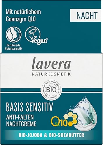 Miniatura 5 de Lavera Crema de noche natural antienvejecimiento para pieles sensibles, ligera, de rápida absorción, tez más suave, suave y más joven (1.6 onzas)