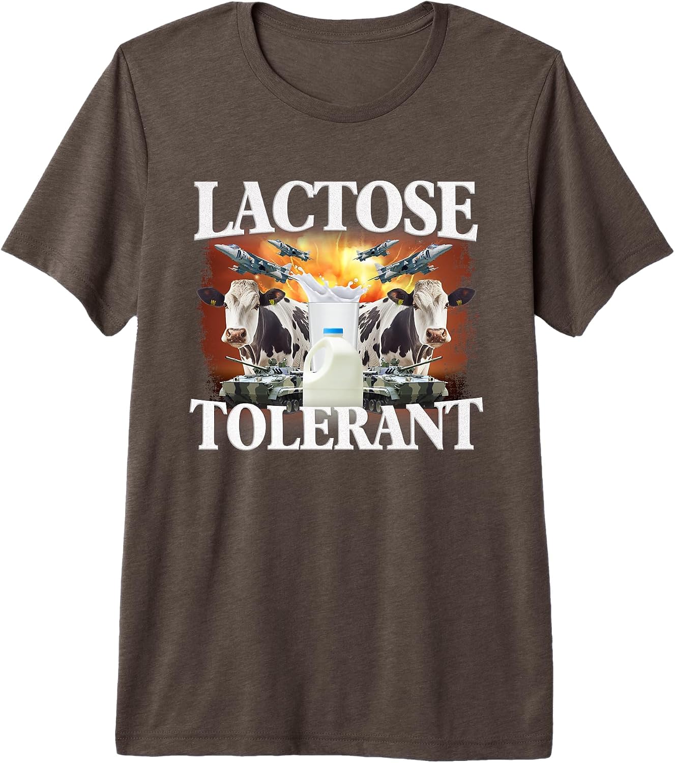 Lactose Tolerant Funny Trending Meme Premium Tri-Blend T-Shirt image 3