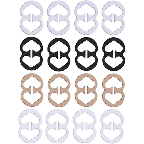 16PCS Bra Strap Clips to Make Racerback - Bra Strap Holders for Slipping, Bra Clips for Conceal Straps - Bra Converter Cleavage