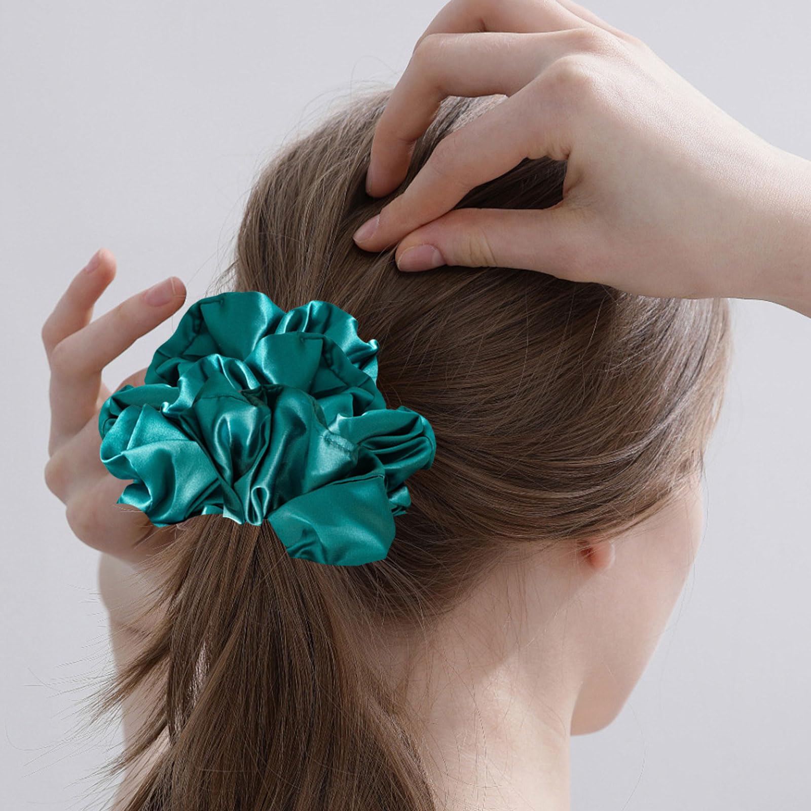 AWAVM 7Pcs Large Satin & Silk Scrunchies Set - Image 4