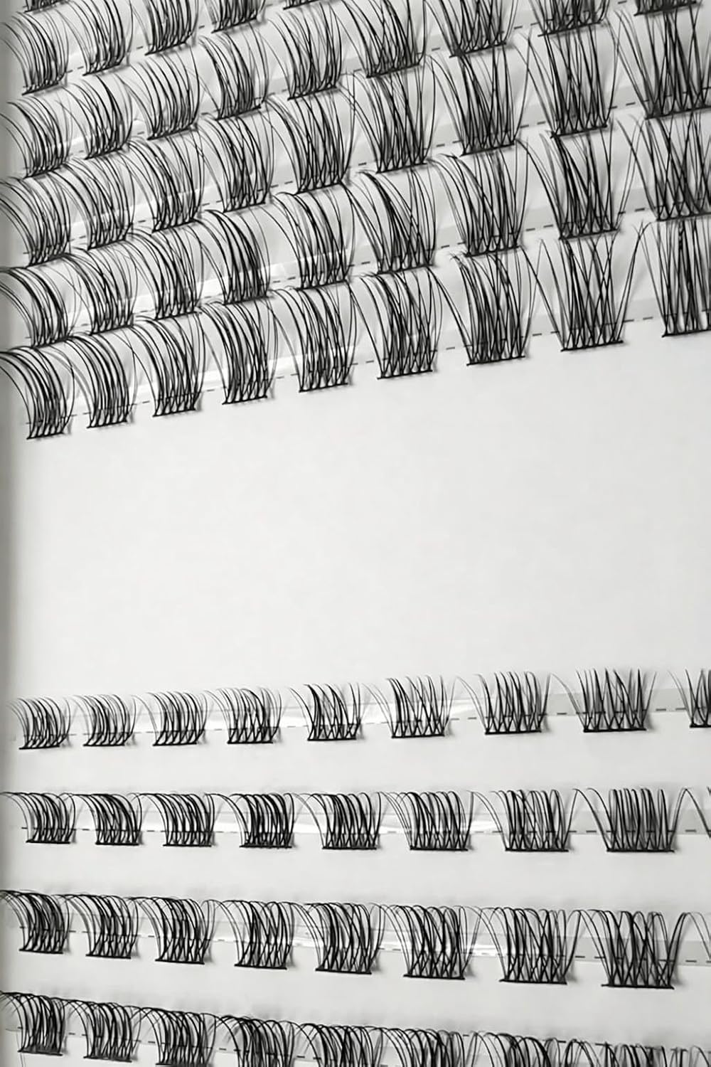 LASHMU™ 280 Pcs DIY Cluster Lash Extension Kit – Mixed C + D Curl (8–16mm) Natural to Glam At-Home Lash Extensions (FLUFFY NATURAL – Lashes Only (280 Pcs))