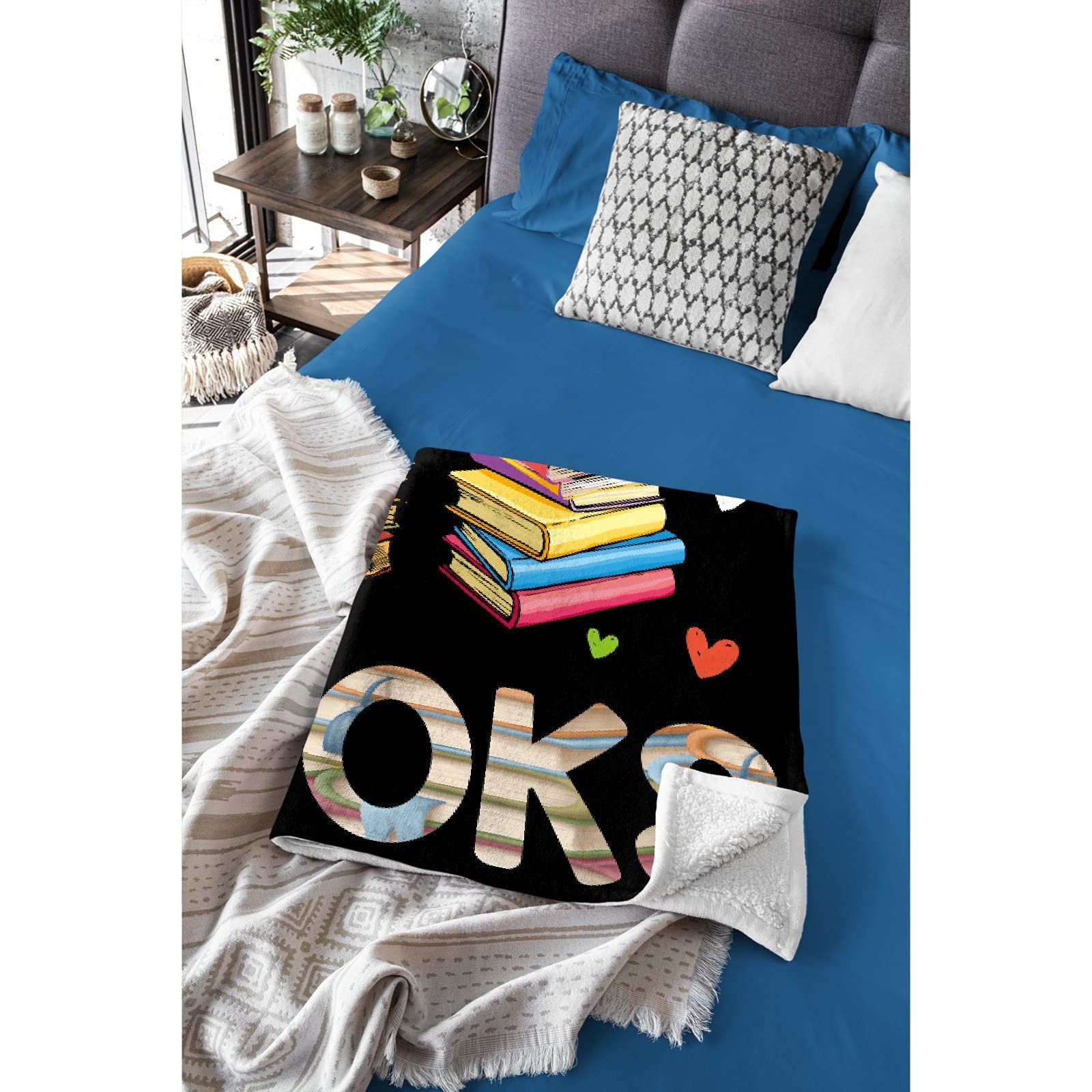 Spinnen-Decke „Just A Girl Who Lovers“ – Flanell-Fleece, Ultraweich, 127 X 101 Cm Für Couch & Bett