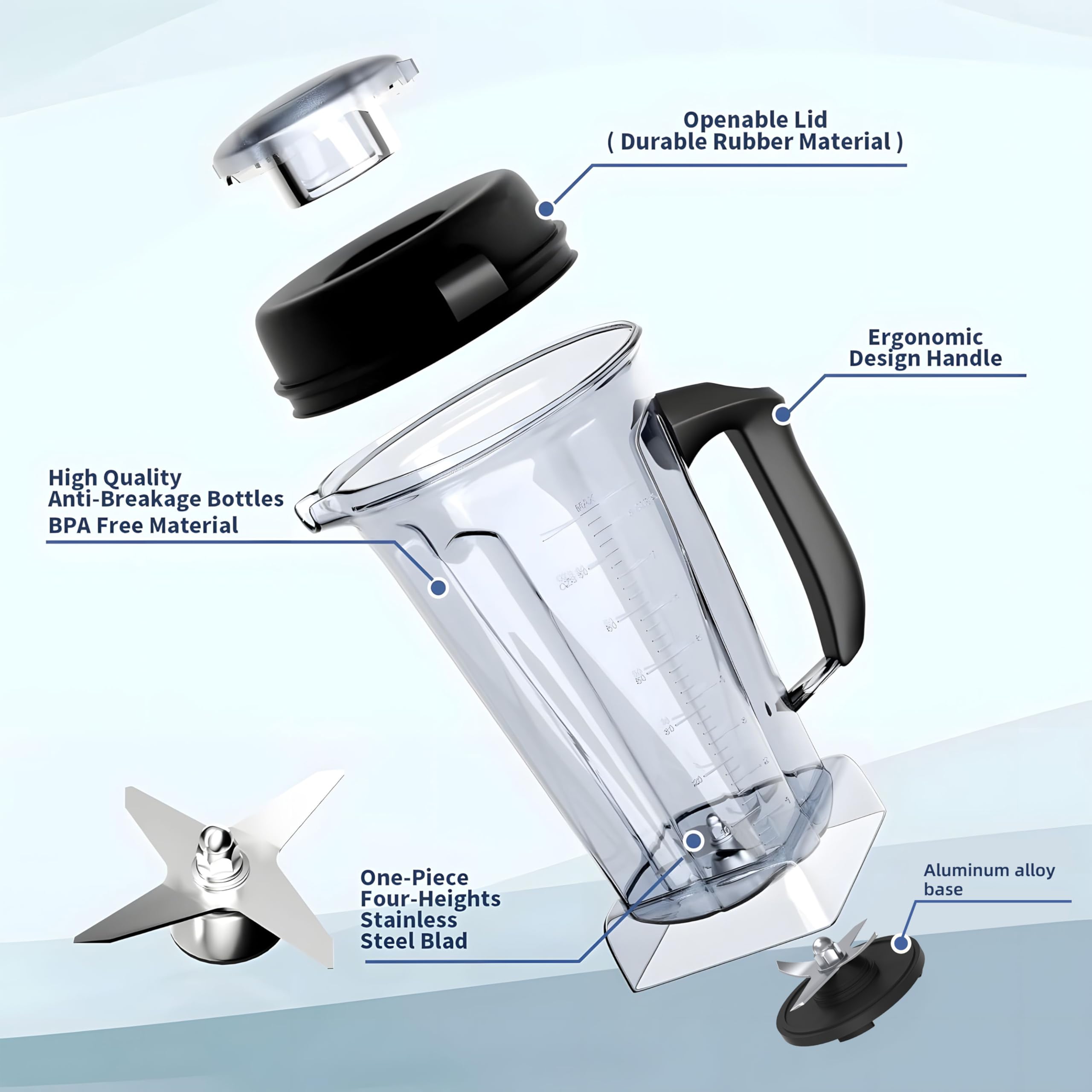 Amazon | Vitamix Blender Conatiner用64オンスピッチャー交換用