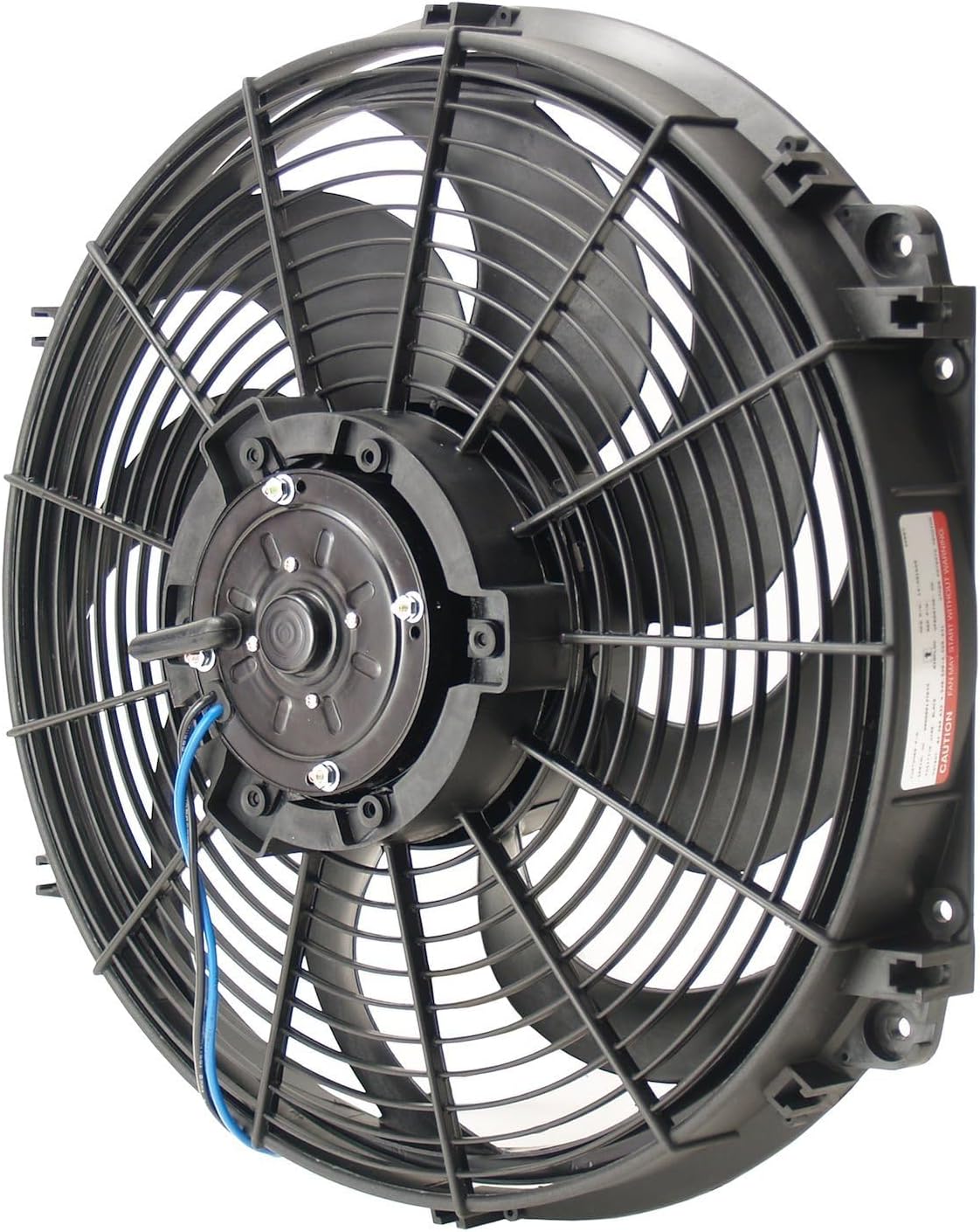 Derale 16626 16" Tornado Electric Fan Standard Kit , Black