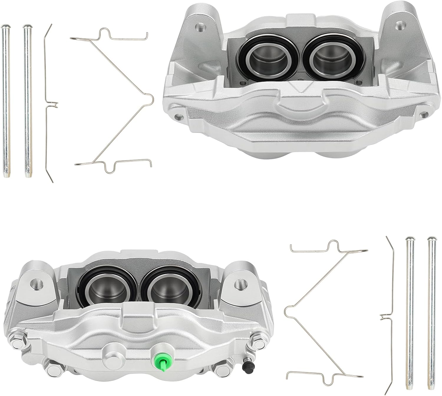Front Disc Brake Caliper Assembly fit for Toyota Tundra 2007-2015, for Toyota Sequoia 2008-2015, Front Right and Left Caliper set with 2PC, Front Driver and Passenger Side, Replace 19-3274 19-3275