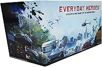 Vista 6 de Everyday Heroes: GM Screen - El juego de rol, accesorio de RPG Gamemaster, pantalla de 4 paneles, juegos de genio malvado, en el interior tiene