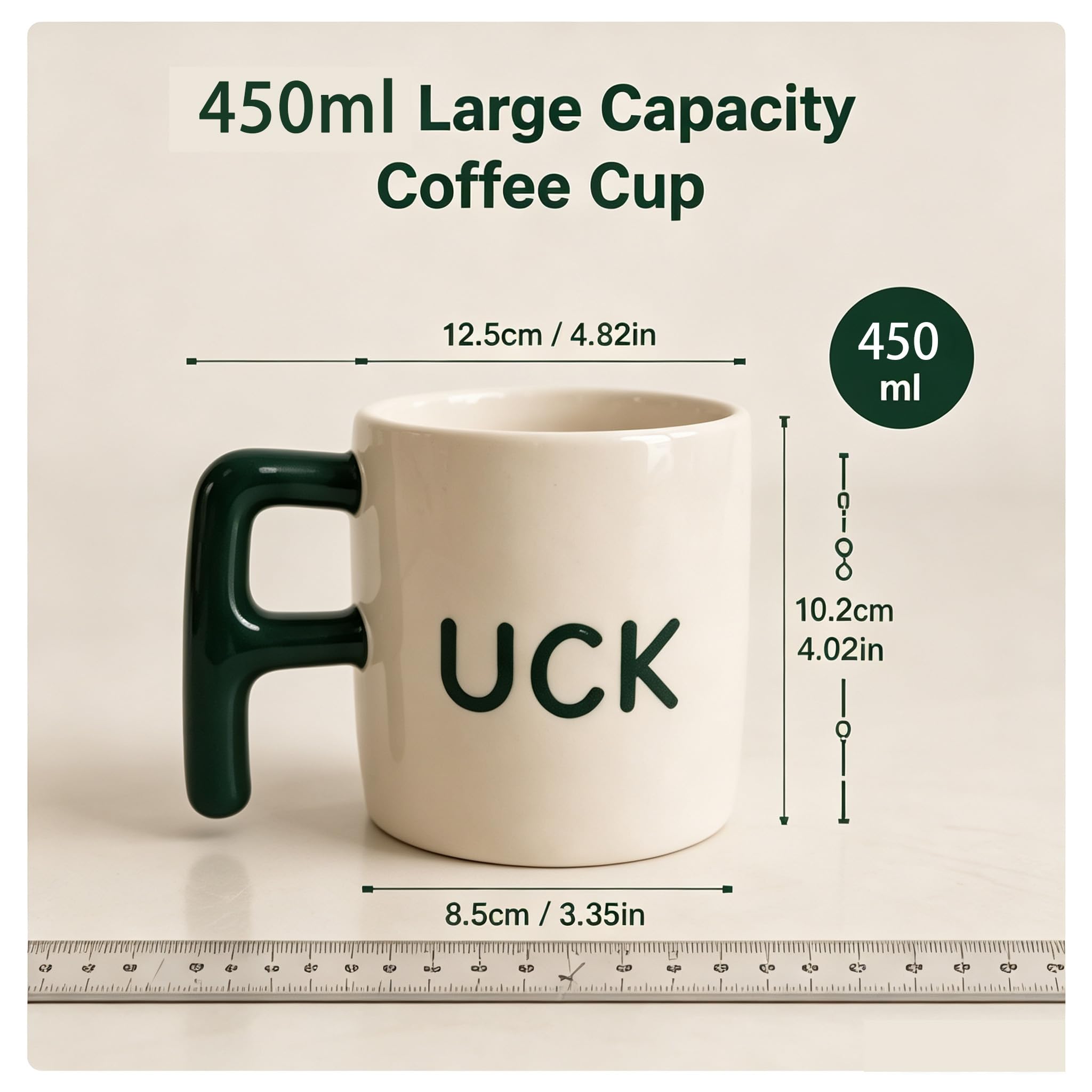 Lustige Kaffeetasse Keramik Tasse mit Spruch "Fuck ", Geschenk für Freunde