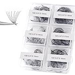 FADLASH Premade Fans Eyelash Extensions 300pcs 10D Premade Lash Fans D Curl Pre Made Fans Lash Extensions Volume Eyelash Extensions Premade Eyelash Fans Loose Fans (10D-0.07D-13-18mm)
