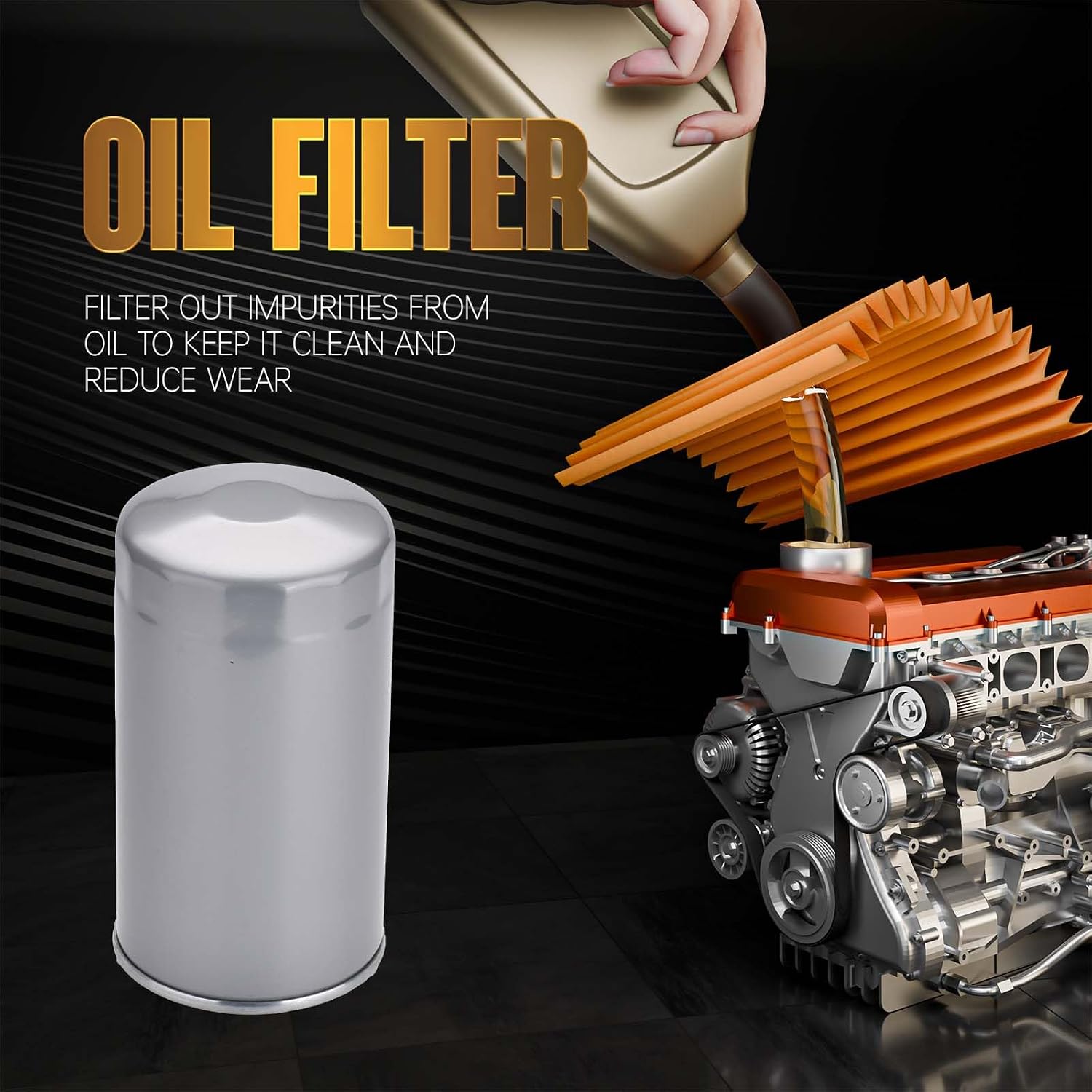 Fuel Oil Air Filter Set Fit for 6.7L Diesel Cummins,Compatible with 2013-2018 Dodge Ram 2500 3500 4500 5500, Replace 68197867AA 68157291AA 53034051AB 05083285AA 68406048AA