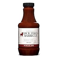 Vista 3 de Jack Stack Barbecue Salsa original y picante – Salsa de barbacoa Kansas City paquete de 2 – Salsa picante y original ahumada KC BBQ