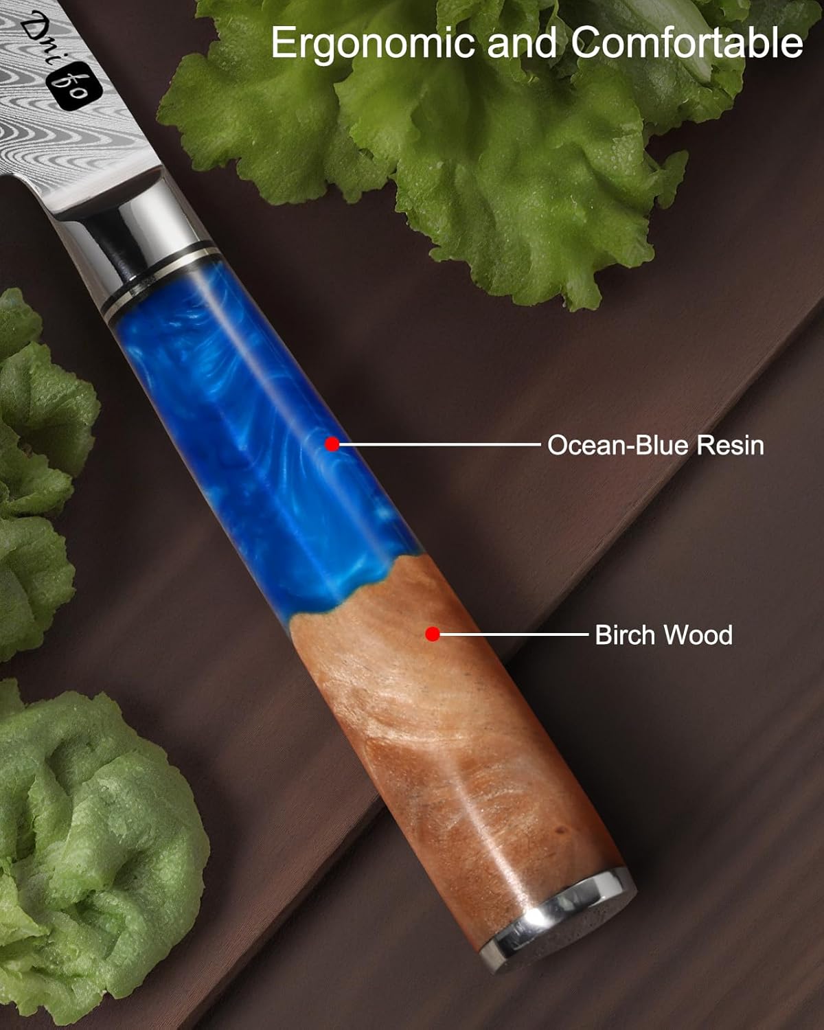 Classic Paring Knife 3.5 Inch, Japanese VG10 Steel Damascus Fruit Knife, Sharp Small Kitchen Knife with Gift Box and Resin Wood Handle,Ideal Birthday Gift for Men and Women