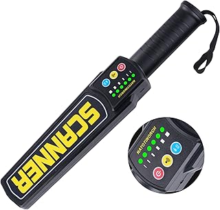 NATOTINORCH Rechargeable Handheld Metal Detector Wand,High Sensitivity Security Wand,Scanner Metal Detector Adjustable 6-Level Sensitivity,Scans All Metals