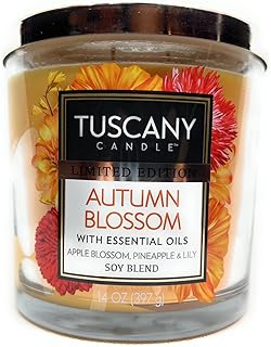 Tuscany Candle Limited Edition Autumn Blossom 14 Ounce Jar Candle