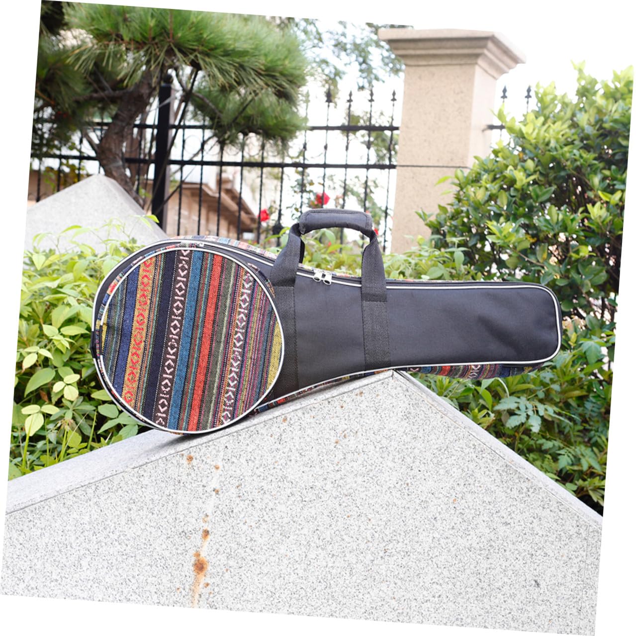 FRCOLOR Borsa Mandolino Nazionale con Imbottitura in Spesso Zaino Spalla per Viaggio con Ampia Tasca Frontale per Accessori Musicali