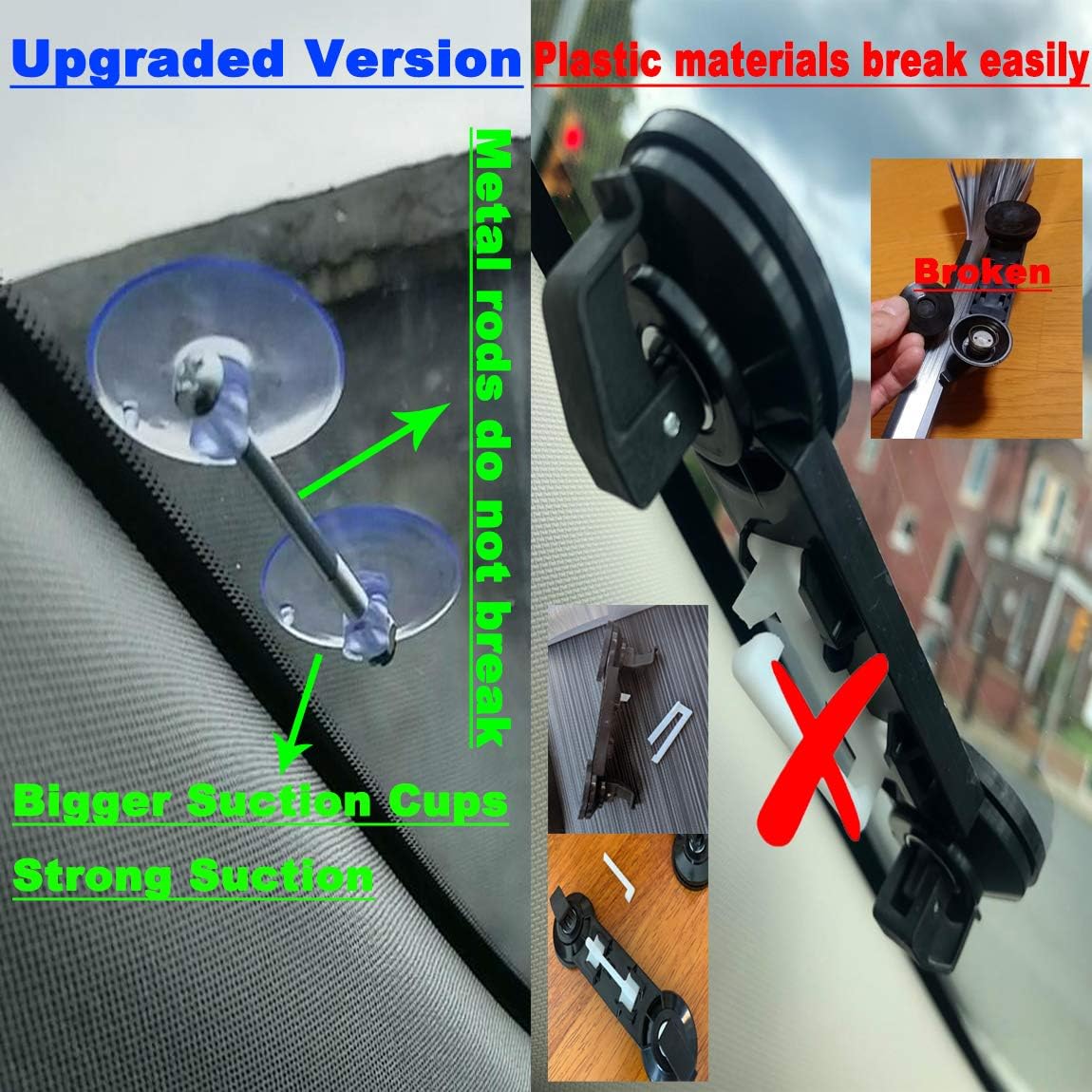 Car Windshield Sun Shade, Retractable Car Sun Shade for Windshield - Protect Vehicle's Interior from Heat and Sunlight(70CM/27.6IN (Front))