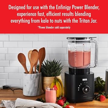 ZWILLING Enfinigy 48-oz Power Blender Jar with Cross Blade and Vacuum Lid - Black