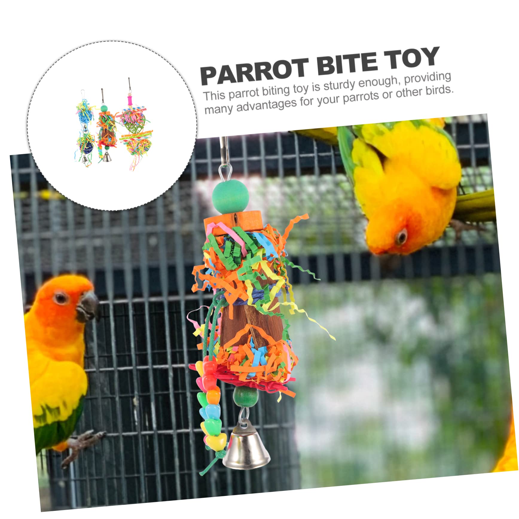 Angoily 20stücke Vogelspielzeug Für Papageien Lustiges Kauspielzeug Für Vögel Hängendes Spielzeug Zum Beißen Geeignet Für Wellensittiche Und Andere Vogelarten Farbe Zufällig