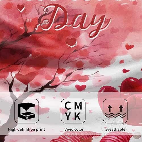 Miniatura 3 de Juego de 2 toallas de mano para el día de San Valentín, diseño de gnomos, con forma de corazón, toalla de baño, suave, absorbente, toalla de cocina,