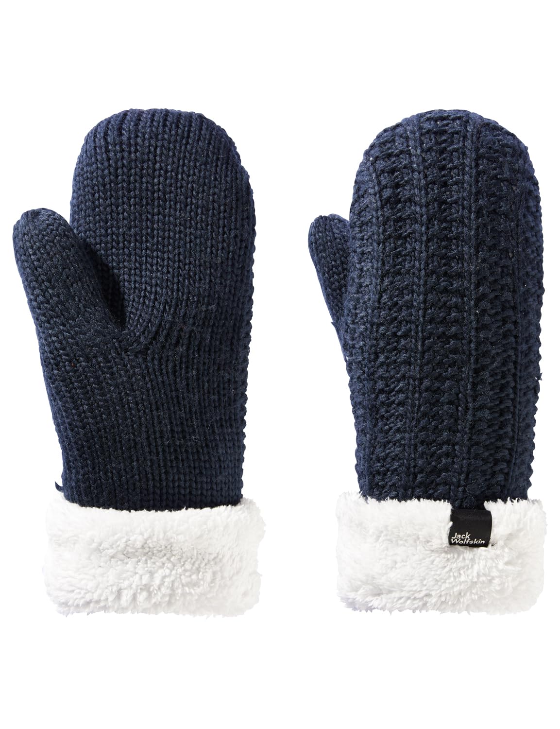 Jack Wolfskin HIGHLOFT Knit MittenW rękawiczki damskie, Night Blue, M, niebieski (Night Blue), M