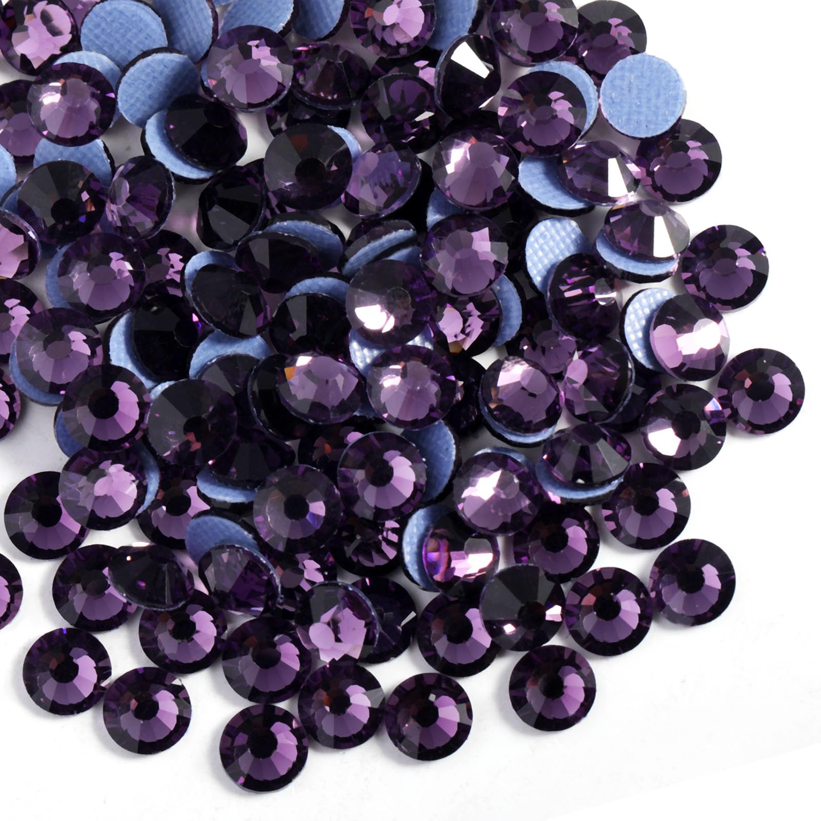 BEADSLAND Flatback Rhinestones SS16 Tanzanite Glass for Crafts & Clothes (1440pcs, 3.8-4.0mm) - main product image