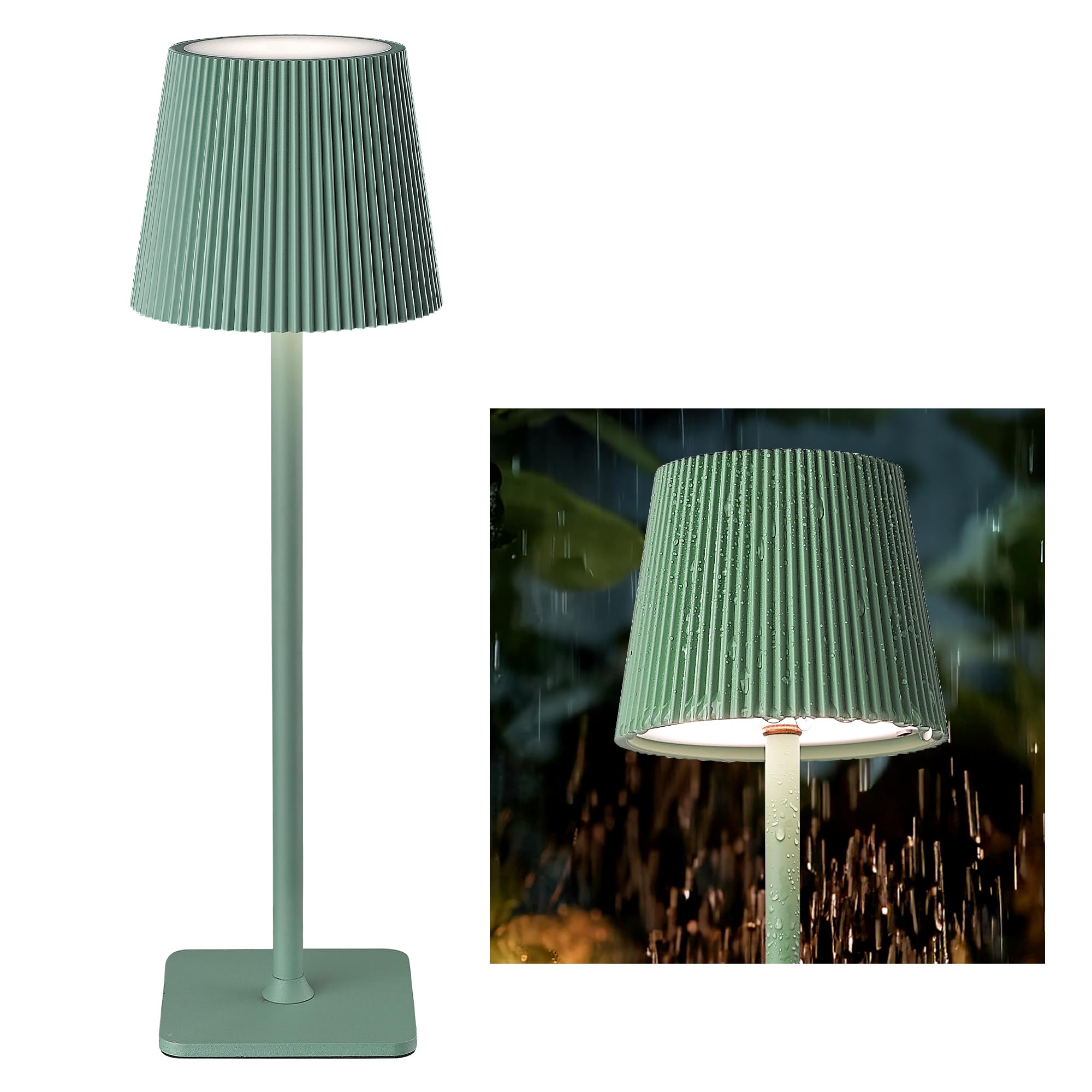 LuminexDesigns Kabellose LED Tischlampe Akku Tischleuchte We